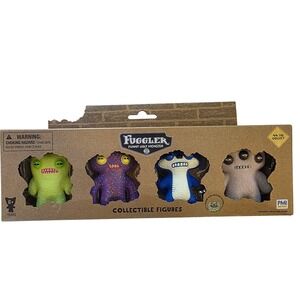 Fuggler Funny Ugly Monster Collectible Figures Set of 4 New